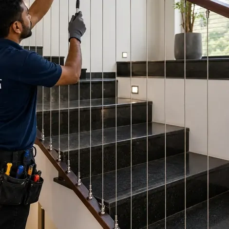 Invisible Grill for Staircase in Vizag